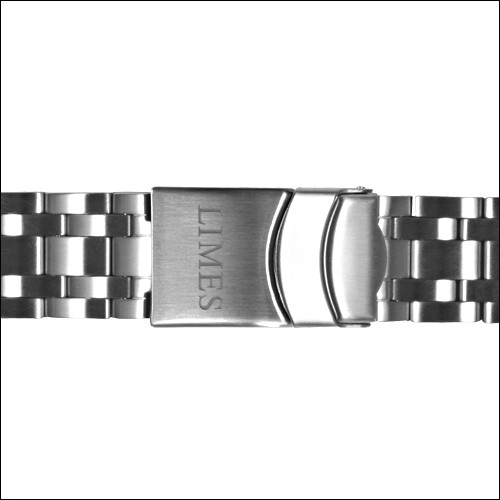 Stainless steel bracelet with diver buckle